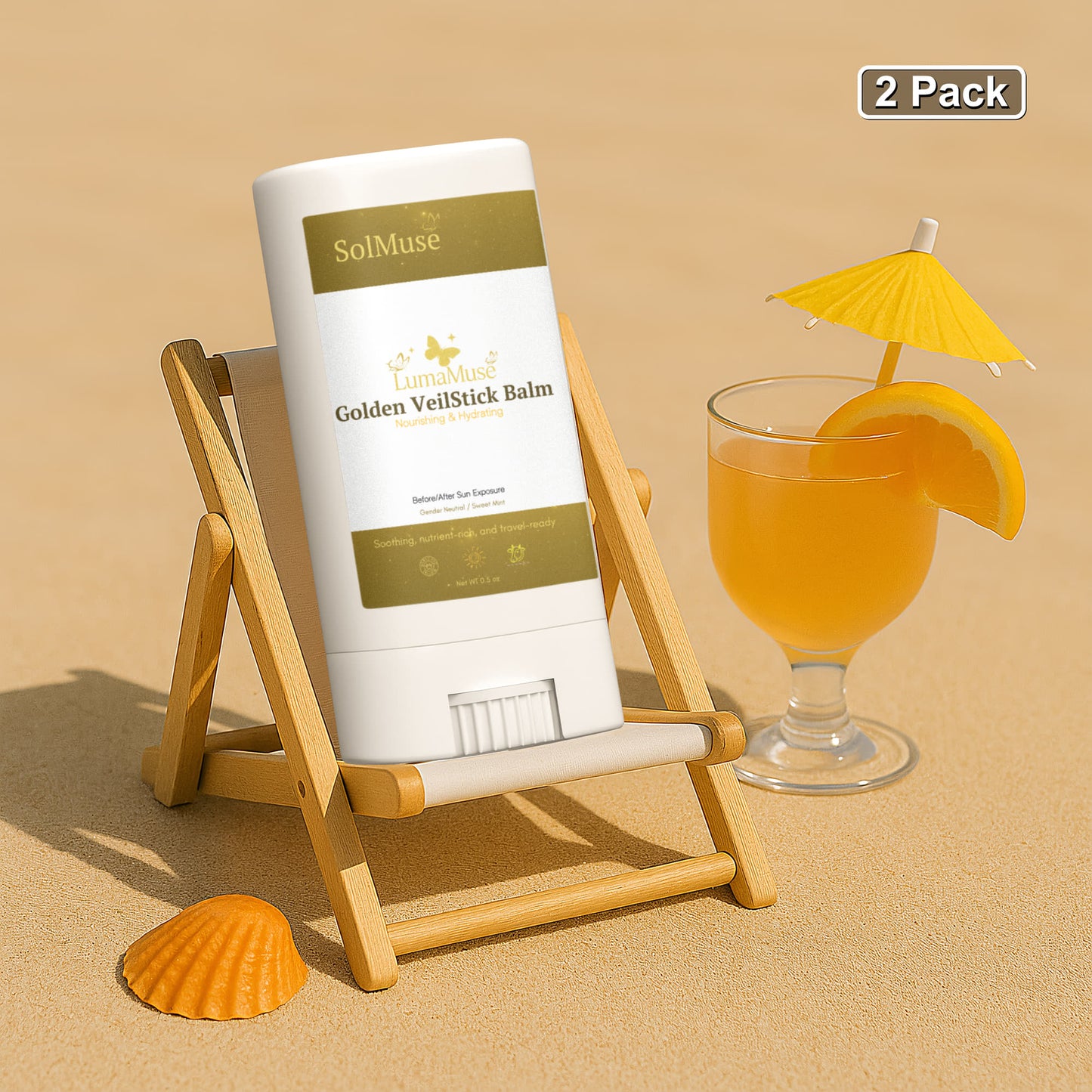 SolMuse Golden VeilStick Balm